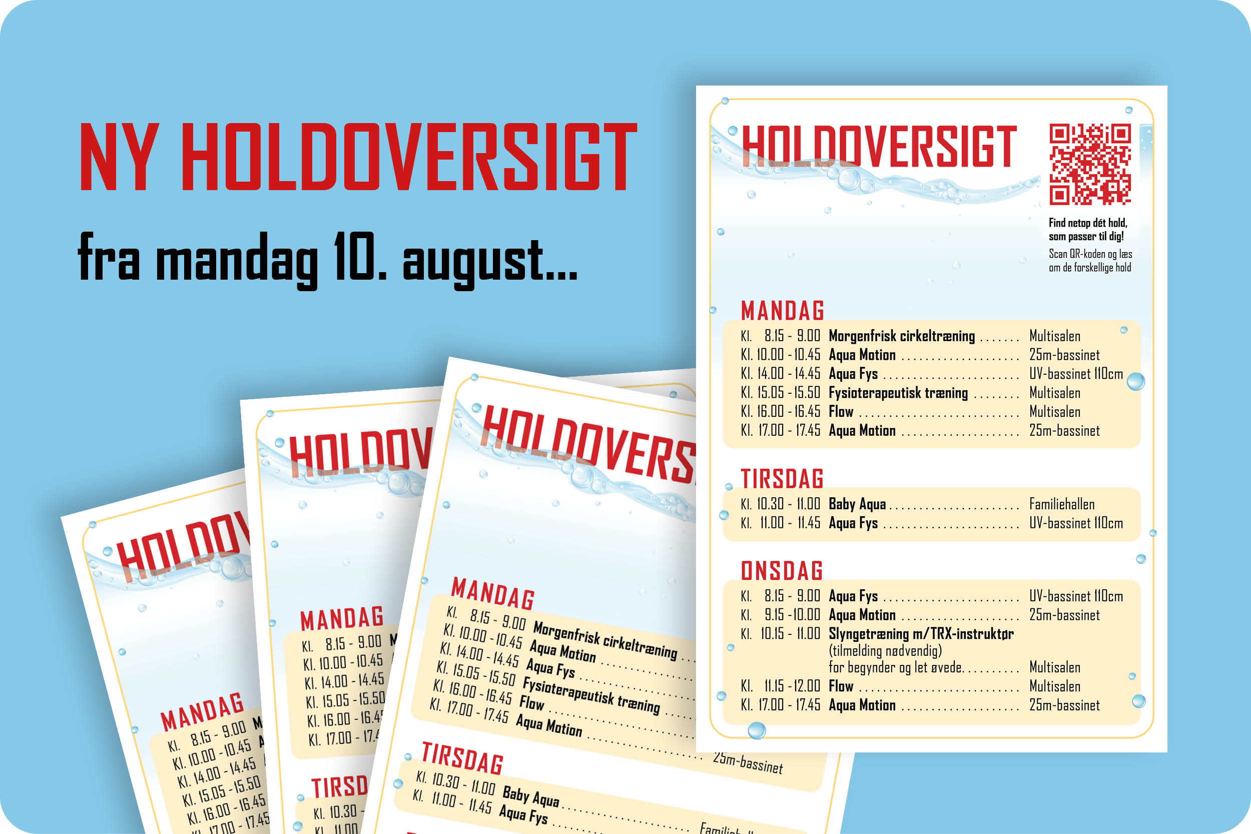 Ny holdoversigt