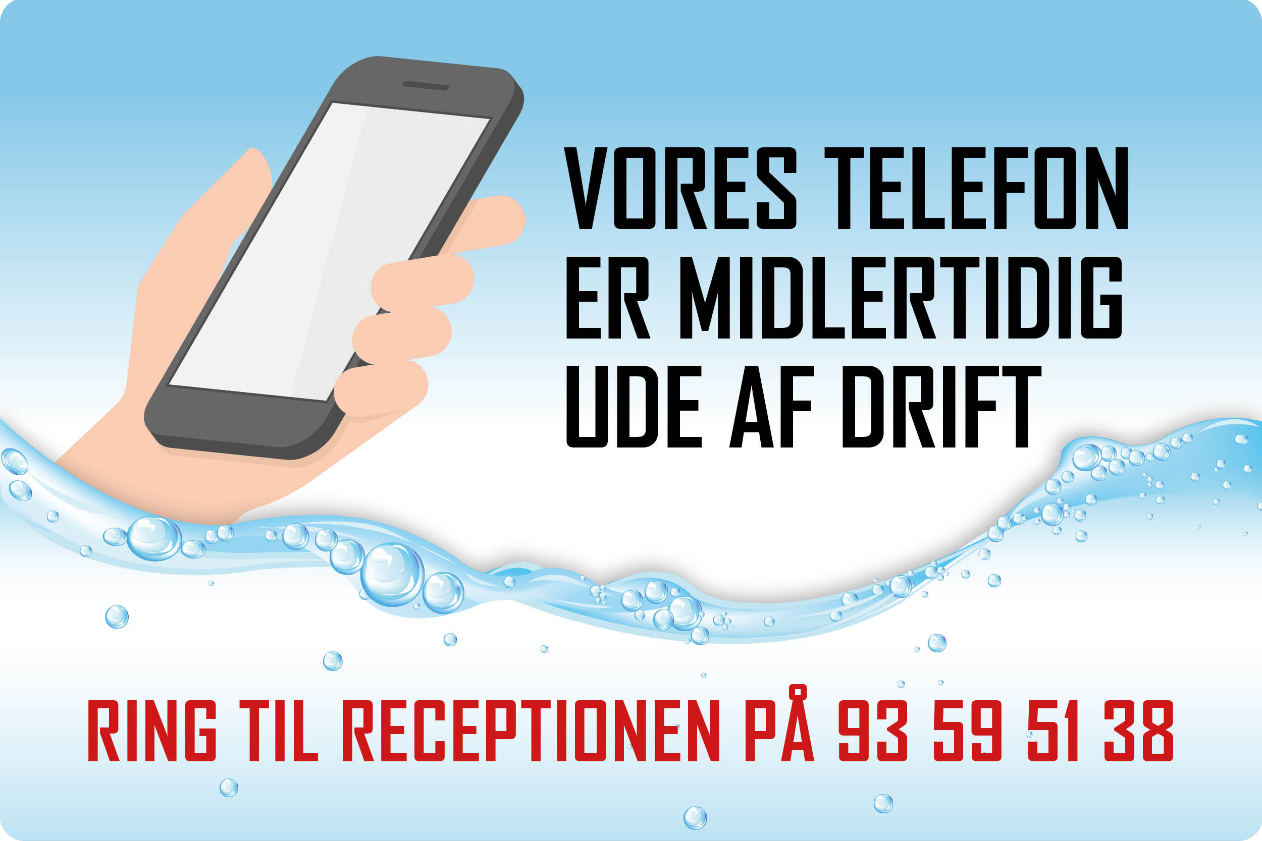 Telefon ude af drift
