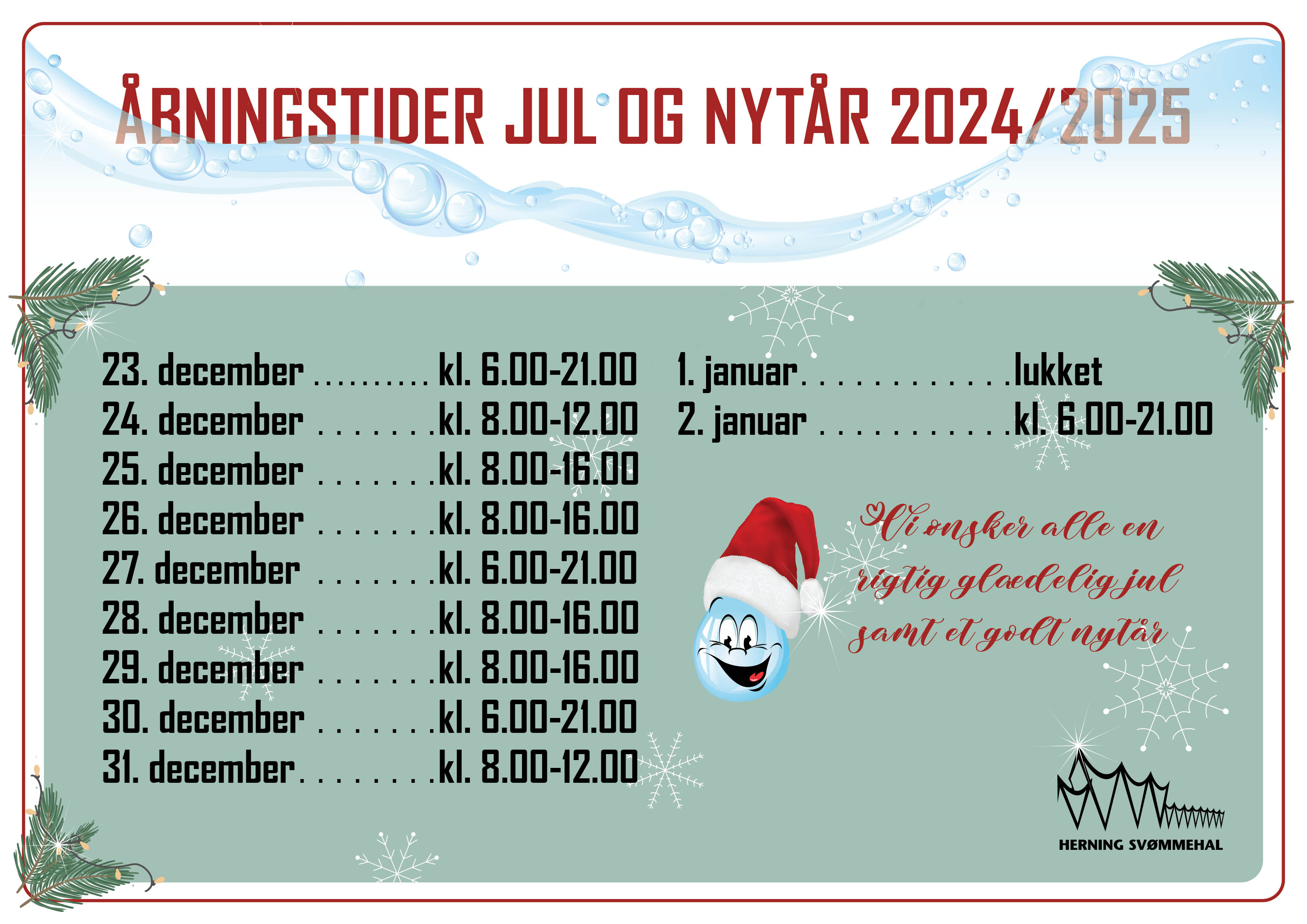 Juleåbningtider