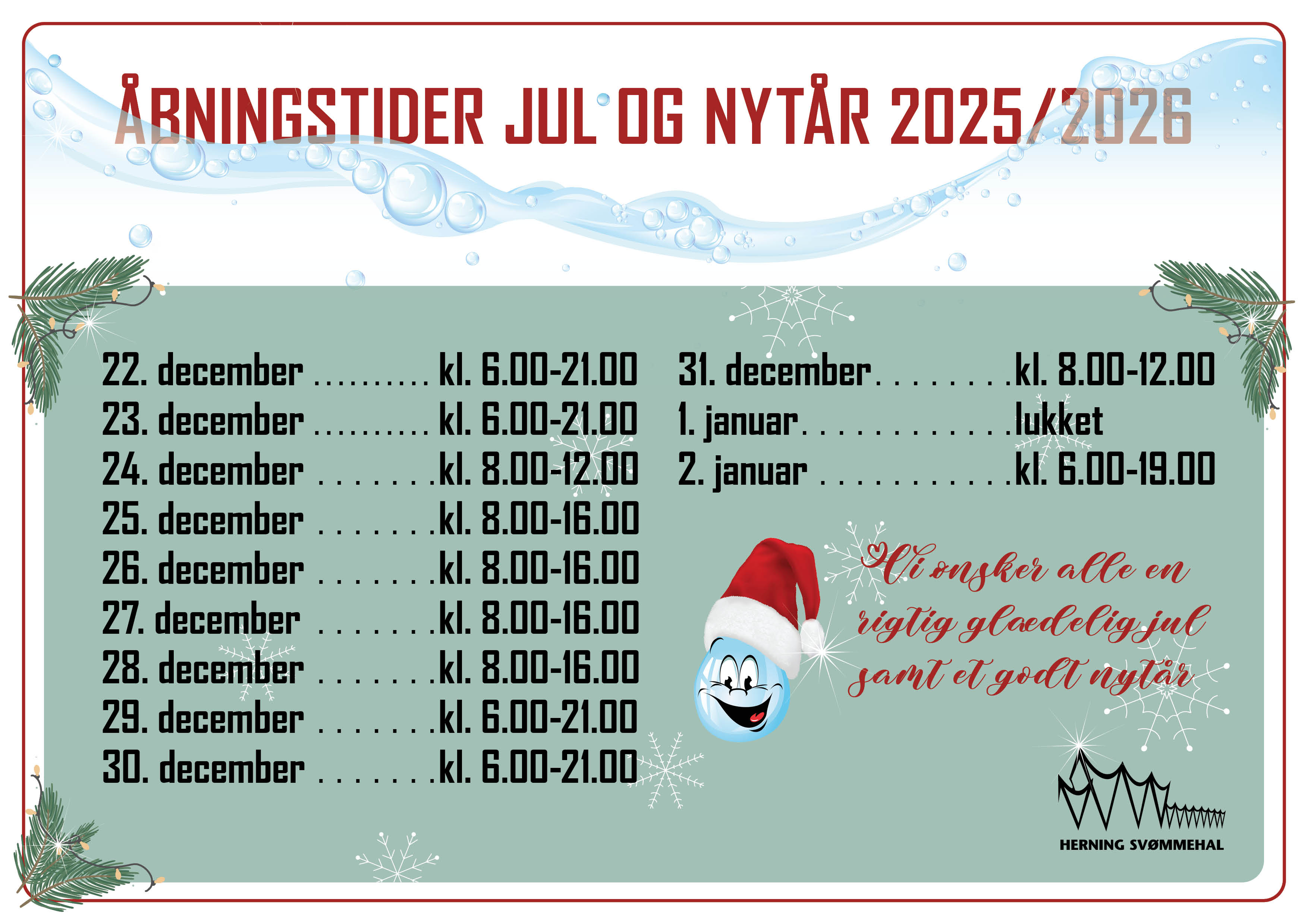 Juleåbningtider