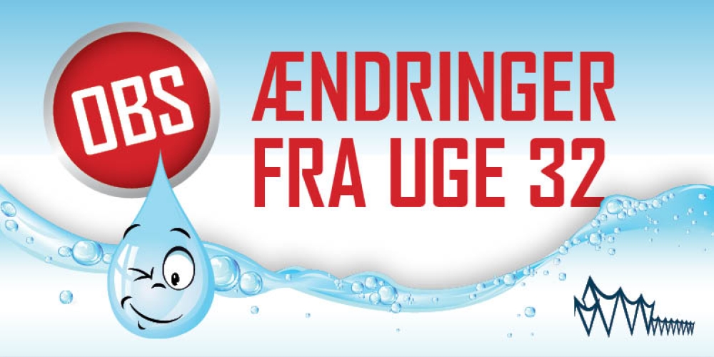 Ændringer fra uge 32